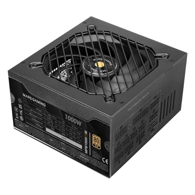 MARS GAMING Fuente Alimen.1000W Atx3.1 FullMod Psu