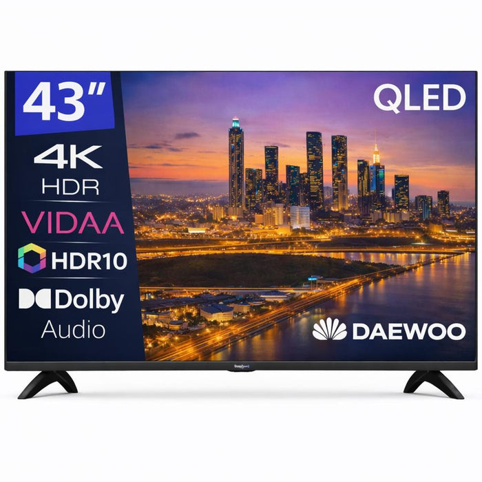 Tv daewoo 50 pulgadas qled 4k uhd - 50vb56qv - smart tv