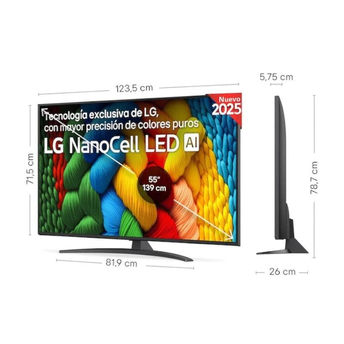 LG 55NANO81A6A TV 55" UHD SMART TV 4K