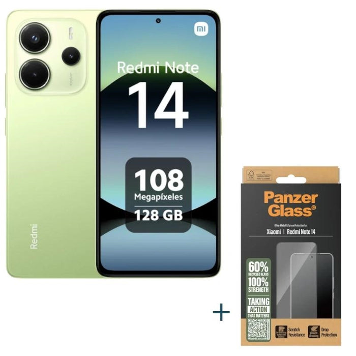 XIAOMI Redmi Note 14 128GB 6GB Green+Prot PanzerGl