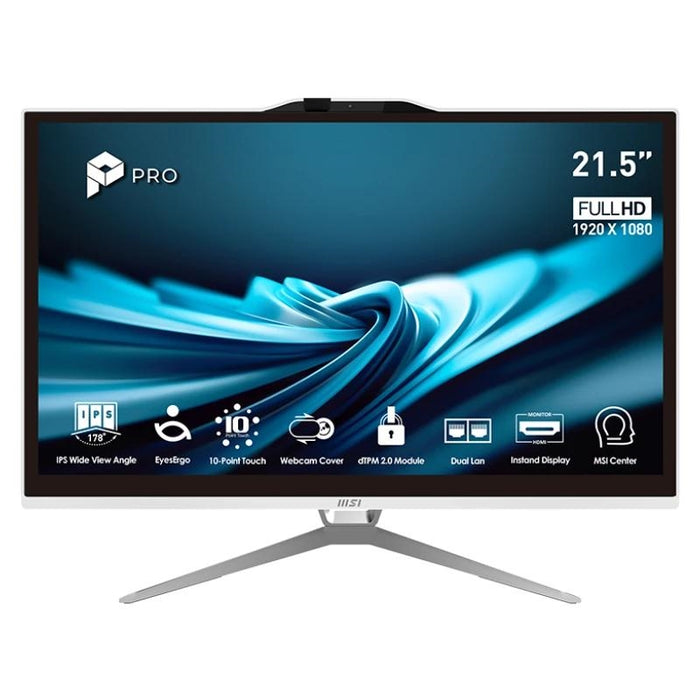 MSI Pro AP222T-606XEU i3-14100 8 512 DOS 21.5"Blan