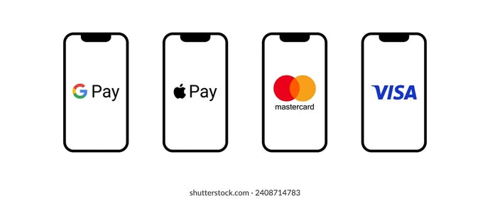 Apple Pay, Google Pay, Visa y Mastercard